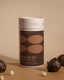 Cacaote Rochers chocolate packaging on a beige background
